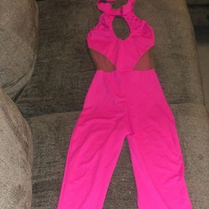 Long Hot Pink 1 Piece